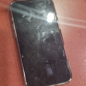 Black Smartphone with Clear Case